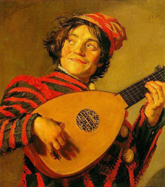 Frans Hals Jester with a Lute Spain oil painting art